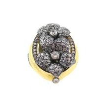 Ring in Yellow Gold with Rhodolite-Azaara-Swag Designer Jewelry