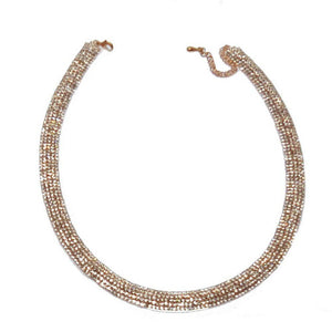 Rose Gold Pave Necklace-Swag Designer Jewelry-Swag Designer Jewelry