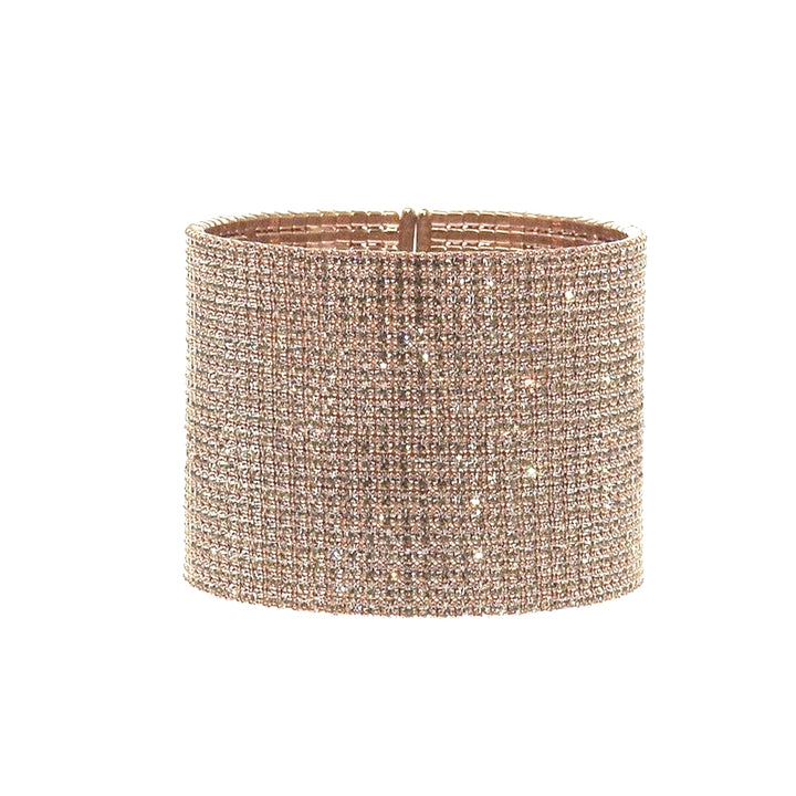 1.75" Flexible Crystal Pave Cuff