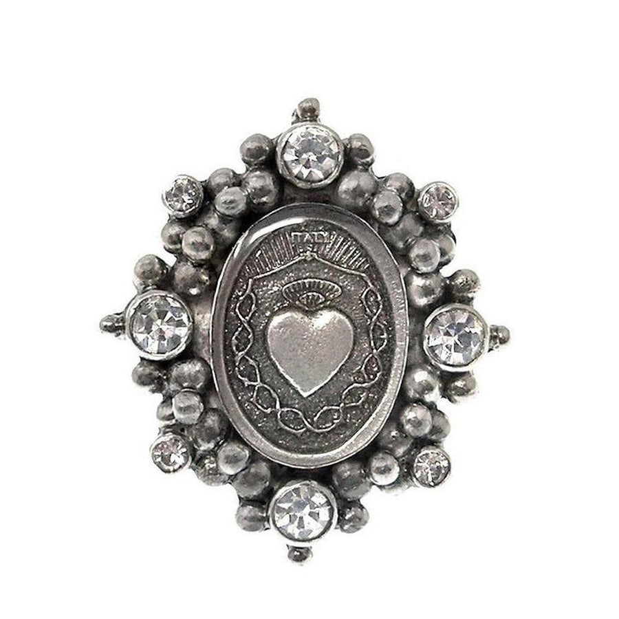 Virgins Saints and Angels Sacred Heart Oval Ring – Swag Designer