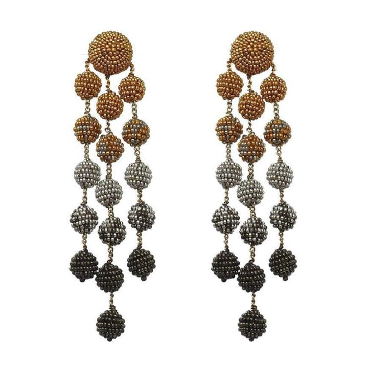 Samburu Long Chandelier Earring-Suzanna Dai-Swag Designer Jewelry