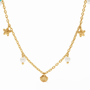 Sanibel Starfish Delicate Charm Necklace-Julie Vos-Swag Designer Jewelry