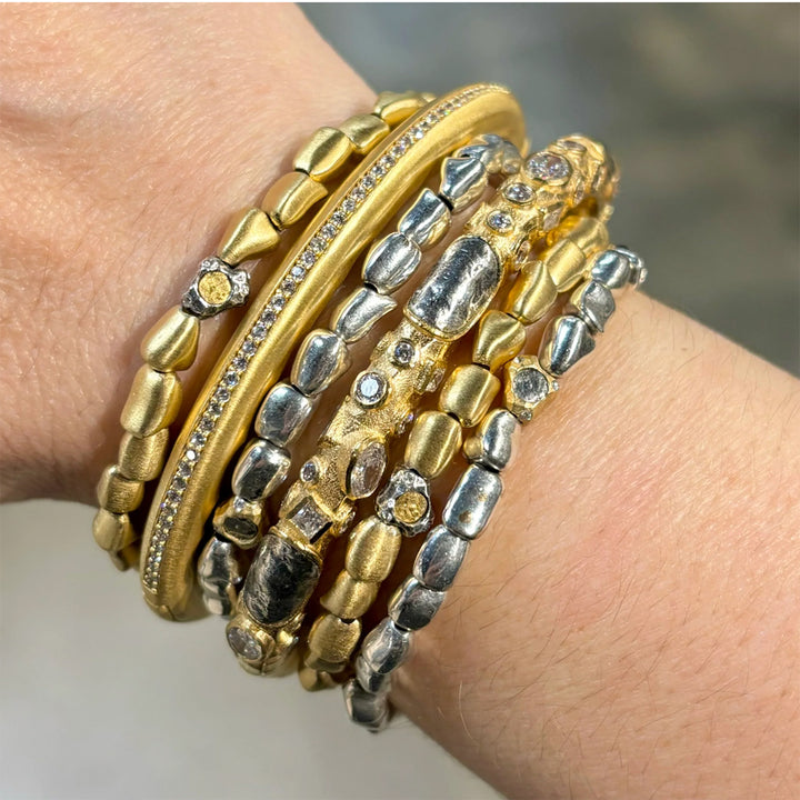 Gold Enzo Bangle