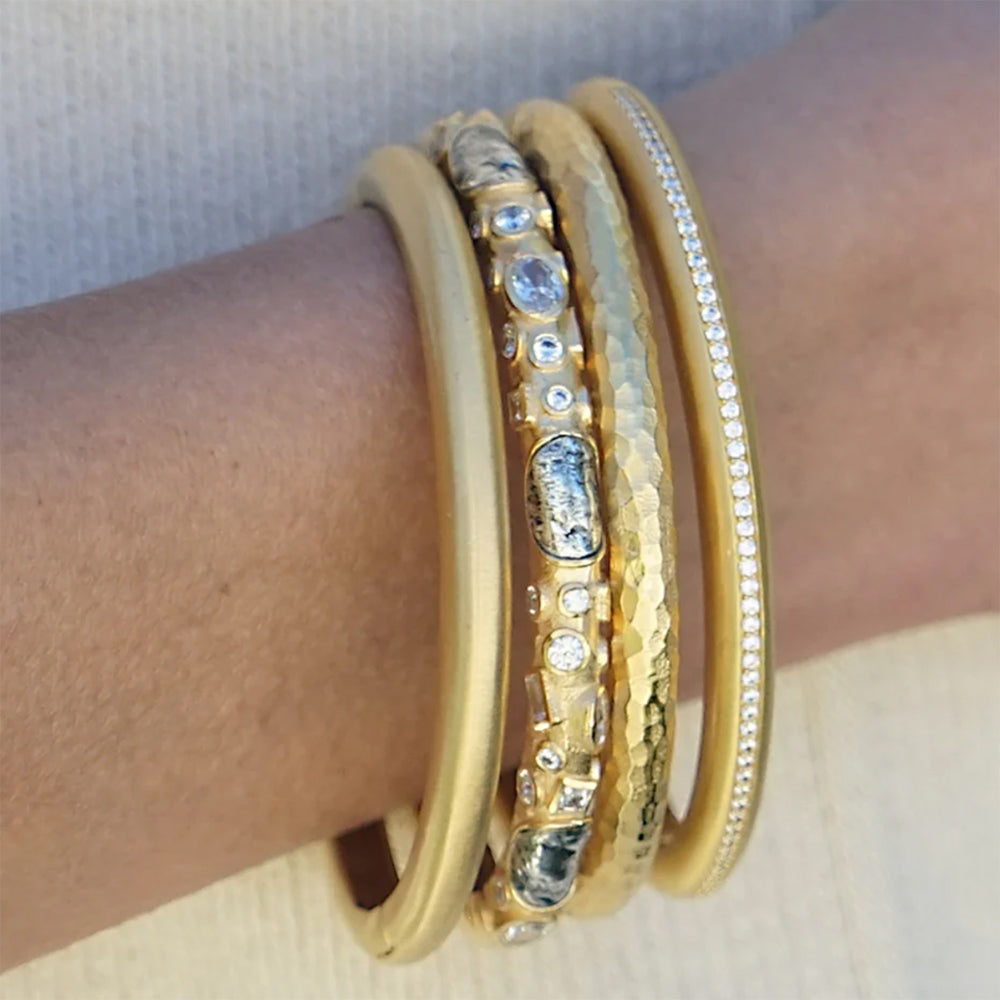 Gold Enzo Bangle