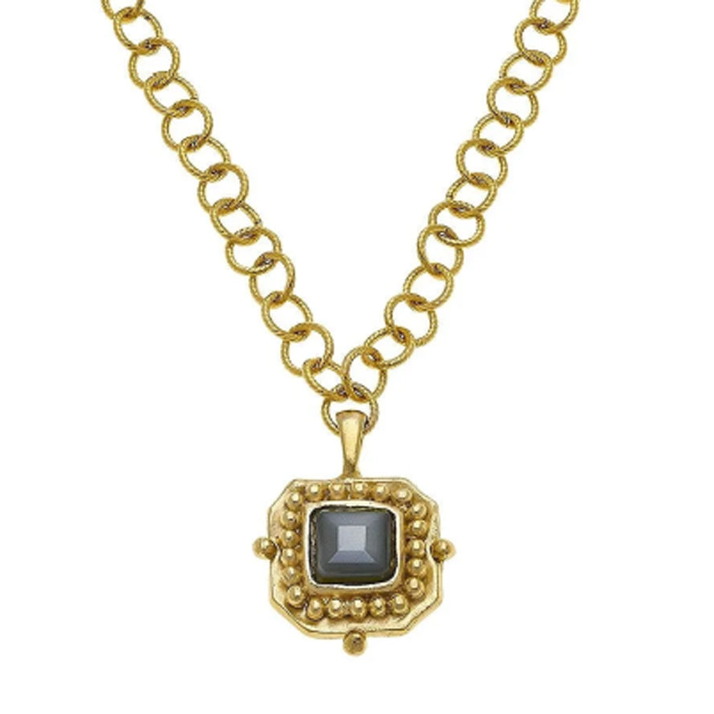 London Pendant Necklace, Asst Colors