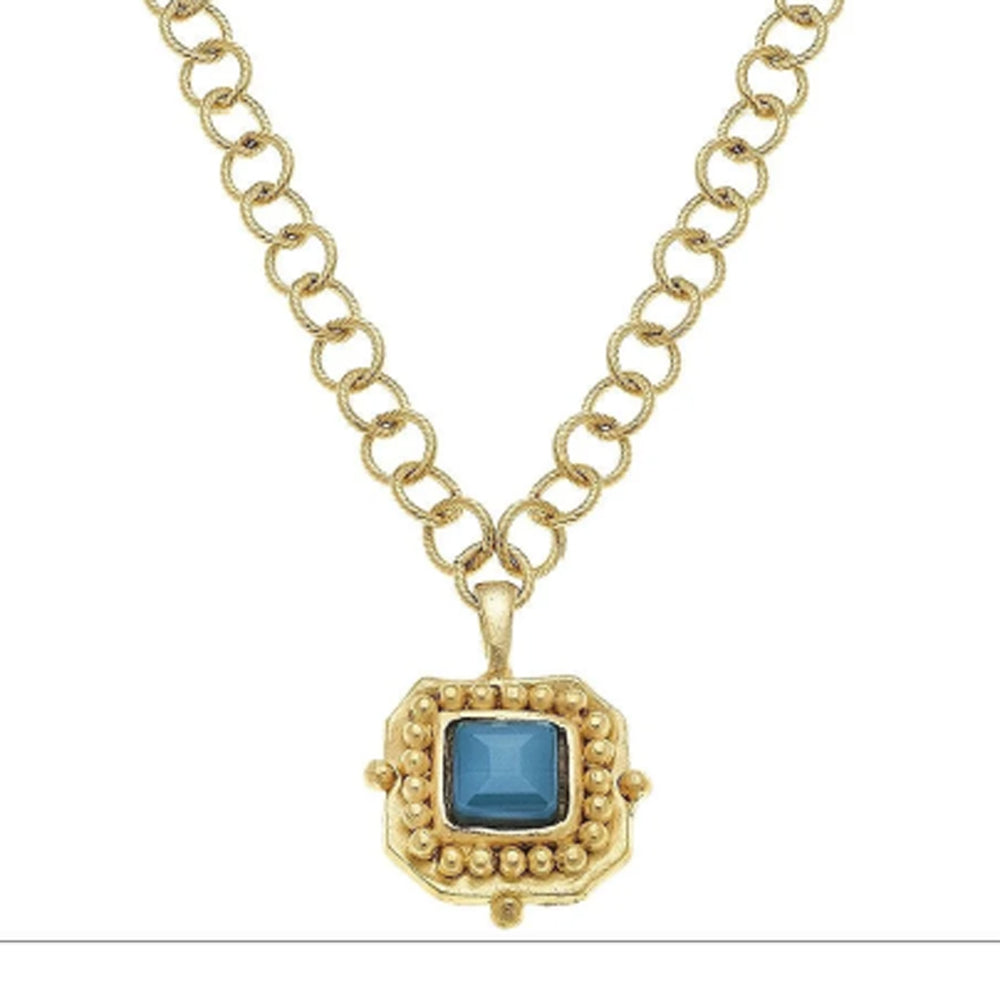 London Pendant Necklace, Asst Colors