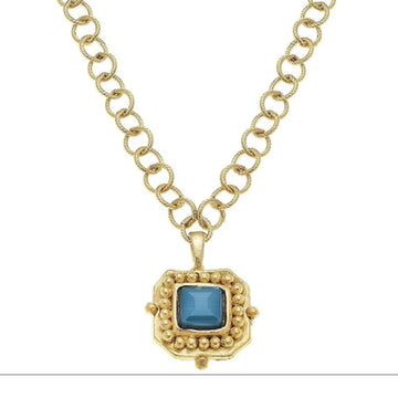 London Pendant Necklace, Asst Colors