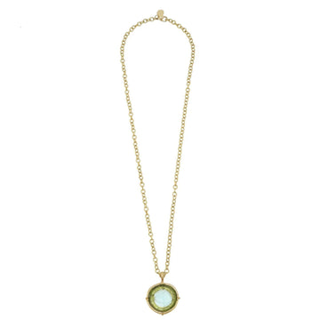 Long Venetian Glass Horse Intaglio Necklace