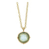 Long Venetian Glass Fleur Intaglio Necklace