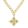 Fleur De Lis Cross with Pearl