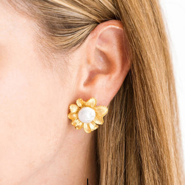 Marigold Pearl Studs