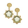 Fleur De Lis Venetian Glass Earrings