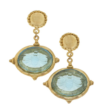 Bee Venetian Glass Earrings
