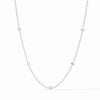 Celeste Silver Delicate Station Necklace