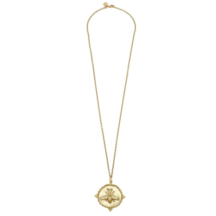 Queen Bee Coin Long Necklace
