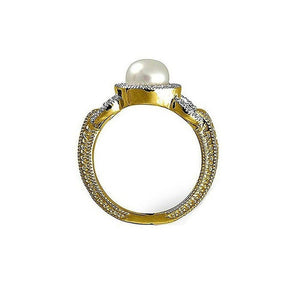 Signature 14k Pearl Ring Size 6-Jude Frances-Swag Designer Jewelry
