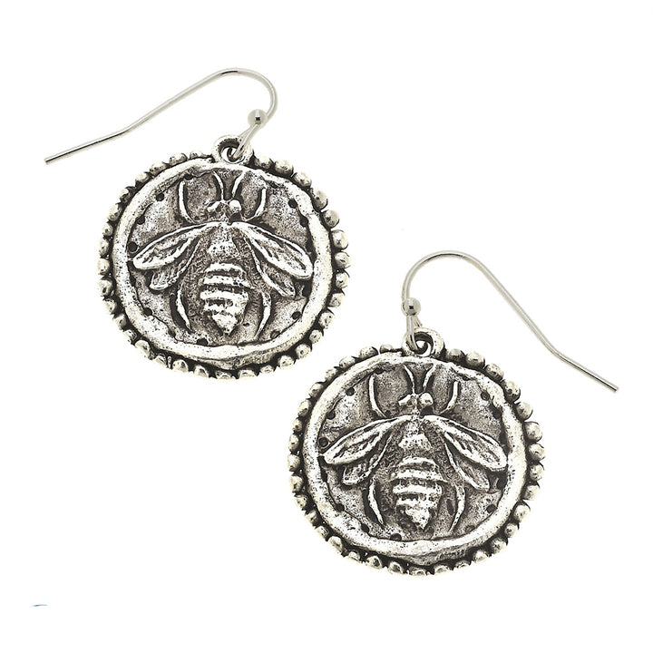 Silver Bee On Wire-Susan Shaw-Swag Designer Jewelry