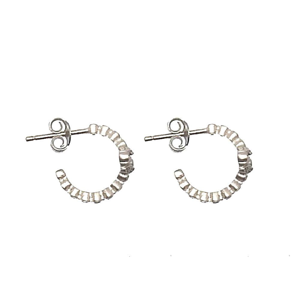 Silver Hoop Earring-Bijou Amani-Swag Designer Jewelry