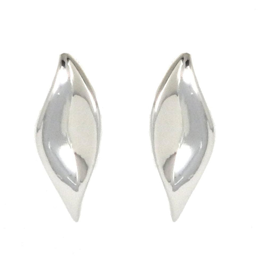 Silver Leaf Earrings-Simon Sebbag-Swag Designer Jewelry