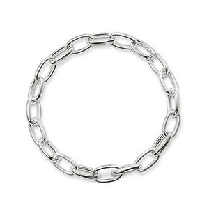 Silver Oval Link Charm Bracelet-THOMAS SABO-Swag Designer Jewelry