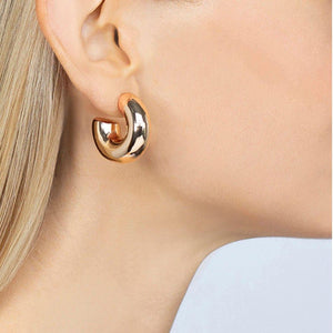 Silver Small Hoop Earrings-Janis Savitt-Swag Designer Jewelry