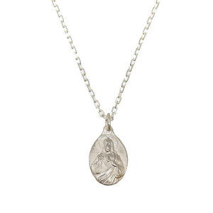 Silver Tiny Christ Necklace-Robin Haley-Swag Designer Jewelry