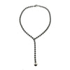Silver and Black Diamond Crystal Necklace-Janis Savitt-Swag Designer Jewelry
