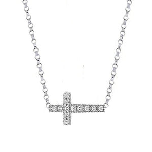 Simple Diamond Cross-Alex & Co-Swag Designer Jewelry