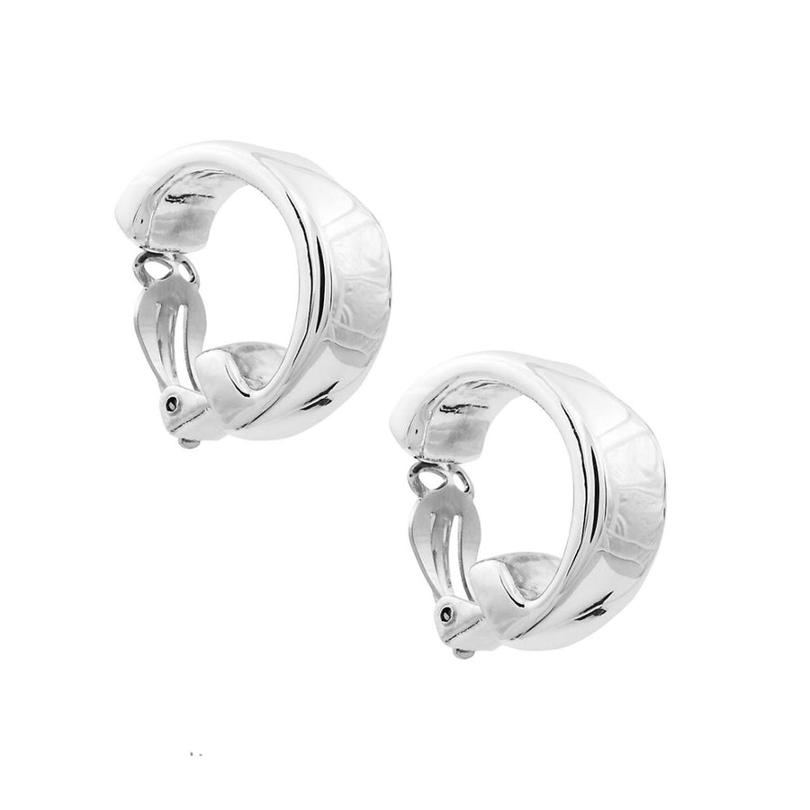 Small Polished Round Hoop Clip-Simon Sebbag-Swag Designer Jewelry