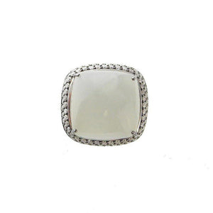 Square Moonstone Ring, Size 7-Hellmuth-Swag Designer Jewelry