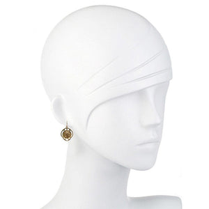 St Christopher Medal Earrings-Andrea Barnett-Swag Designer Jewelry