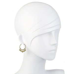 Star Hoop Earrings-Virgins Saints and Angels-Swag Designer Jewelry