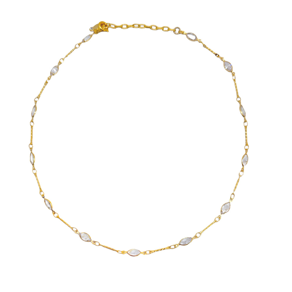 Stationed Chain Necklace-La Vie Parisienne-Swag Designer Jewelry