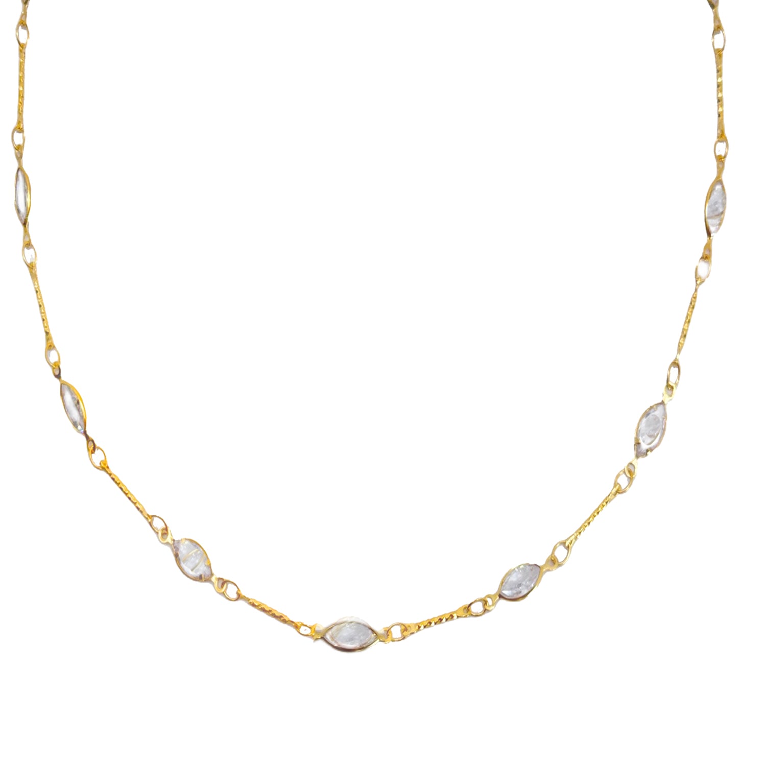 Stationed Chain Necklace-La Vie Parisienne-Swag Designer Jewelry