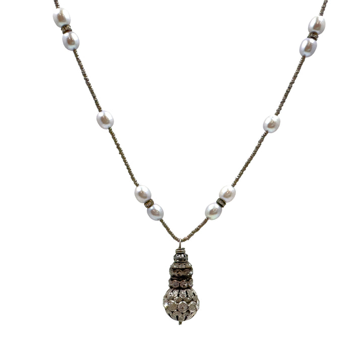 Stationed Pearls with Seed Pearls-Andrea Barnett-Swag Designer Jewelry