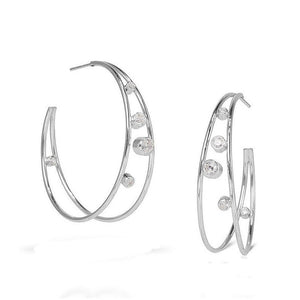 Sterling Silver Earring-Elizabeth Garvin-Swag Designer Jewelry