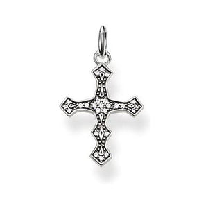 Sterling Silver Pave Cross Pendant-Thomas Sabo-Swag Designer Jewelry