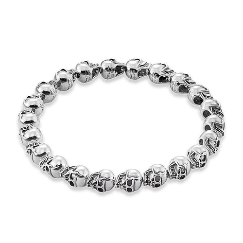 Sterling Silver Skull Bracelet-THOMAS SABO-Swag Designer Jewelry
