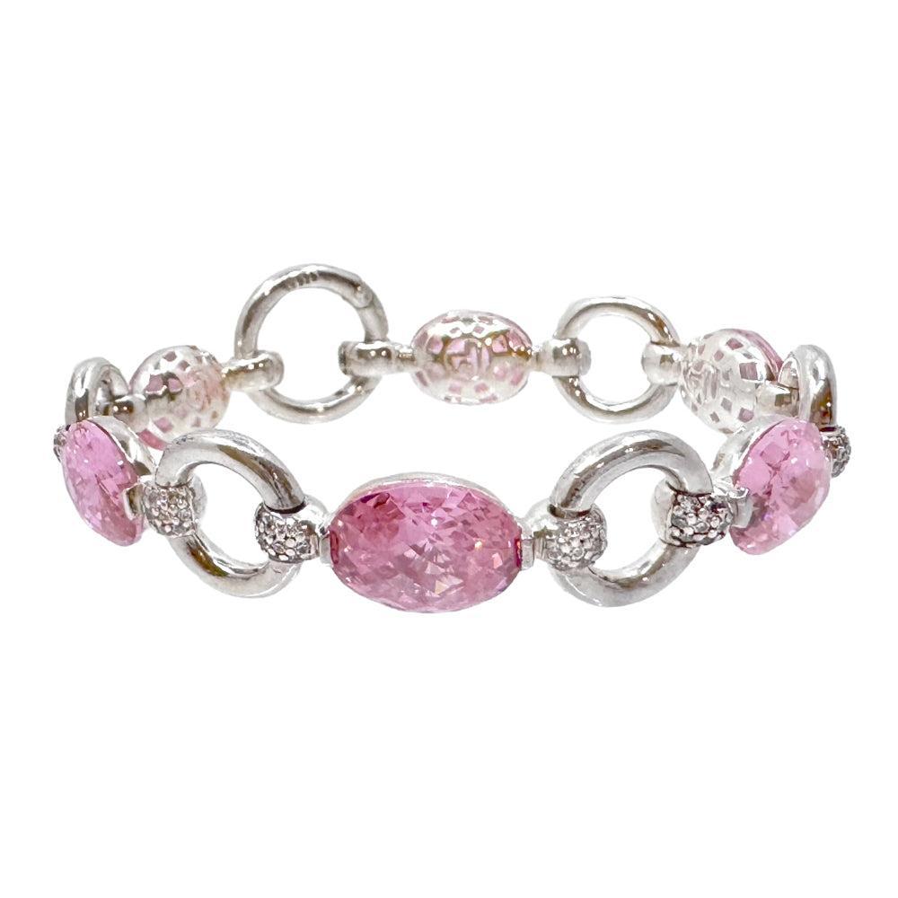 Sterling Silver and Crystal Stationed Bracelet-Thomas Sabo-Swag Designer Jewelry