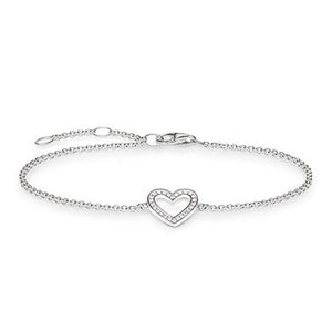 Sterling silver Bracelet with Heart-THOMAS SABO-Swag Designer Jewelry