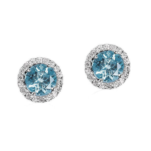 Suzanne Kalan 14k Blue Topaz Earring-Suzanne Kalan-Swag Designer Jewelry