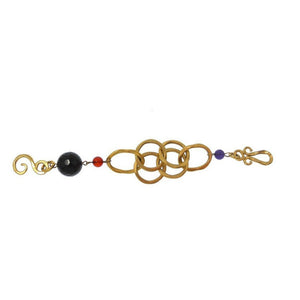 Swank Bracelet With Smokey Topaz and Carnelian-Stephanie Kantis-Swag Designer Jewelry