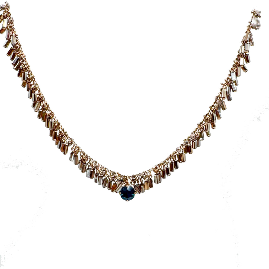 Swarovski Crystals Necklace-Theia Jewelry-Swag Designer Jewelry
