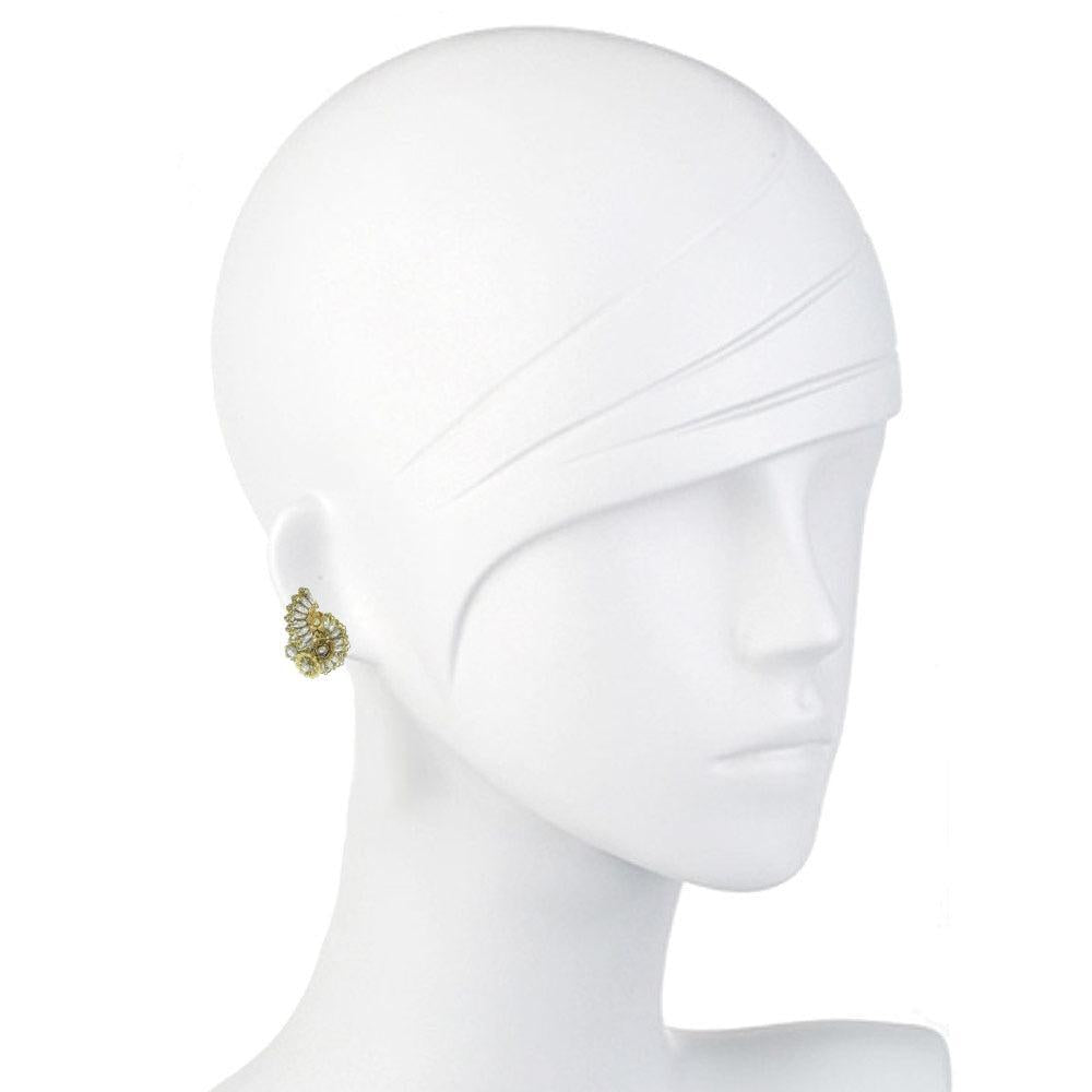 Swirl Pearl Clip Earrings-Miriam Haskell-Swag Designer Jewelry