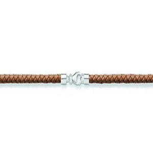 Tan Leather Braided Necklace-Thomas Sabo-Swag Designer Jewelry