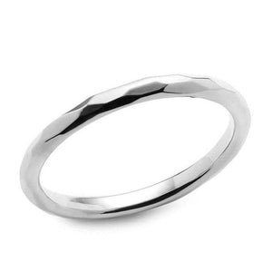 Thin faceted bangle in sterling silver-Simon Sebbag-Swag Designer Jewelry
