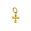 Tiny 24k Cross with Diamond-Prehistoric Works-Swag Designer Jewelry