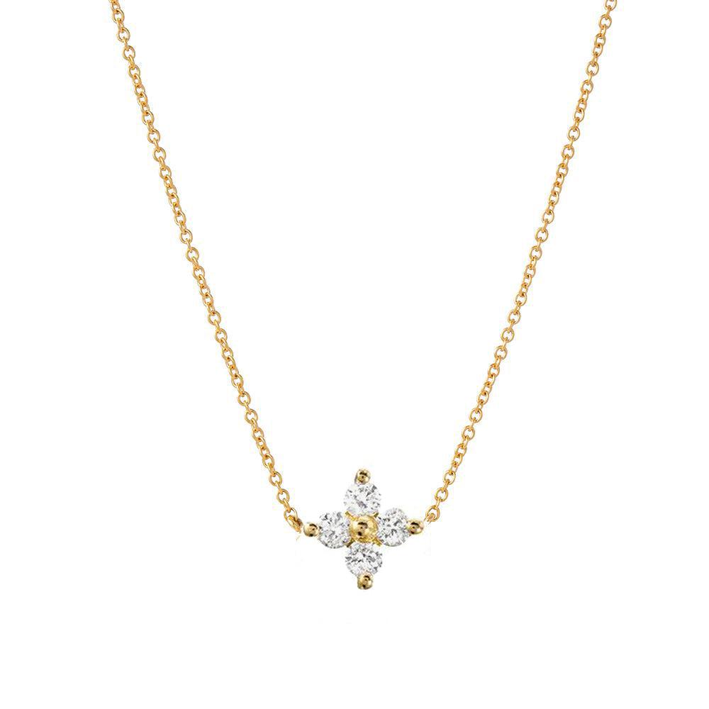 Tiny Star Diamond Necklace-Liven Co-Swag Designer Jewelry
