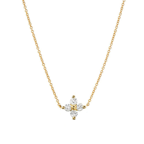 Tiny Star Diamond Necklace-Liven Co-Swag Designer Jewelry