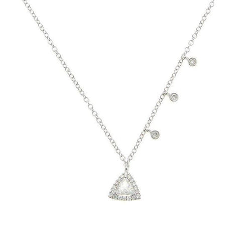 Triangle Trillian White Gold Necklace-Meira T-Swag Designer Jewelry
